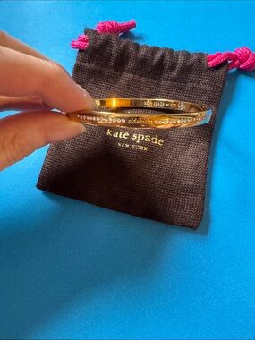 kate spade Gold Crystal-Trim Bangle Set Partner in Crime